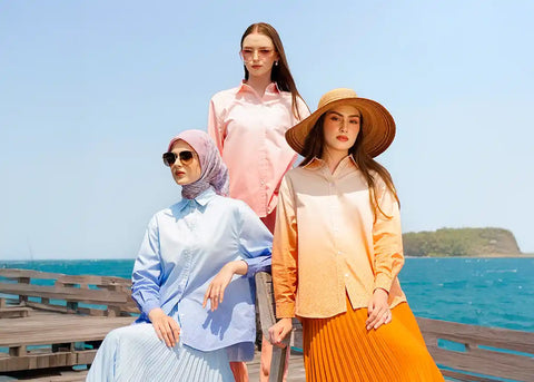 OOTD Hijab untuk Berlibur ke Pantai
