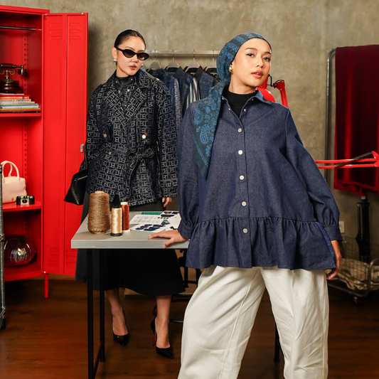 Denim Nggak Cuma Jeans! Koleksi Terbaru Benang Jarum Hadir dengan Gaya Feminin dan Stylish