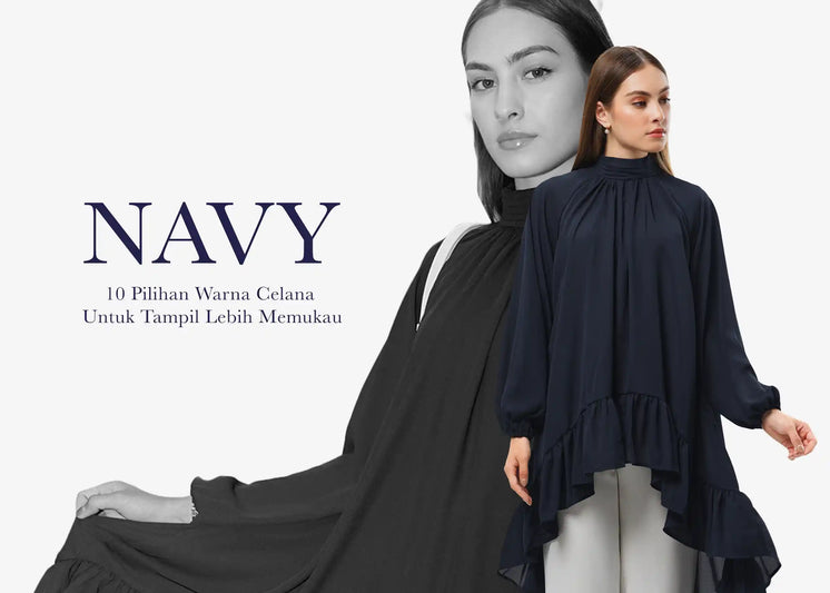 Baju Navy Cocok dengan Celana Warna Apa