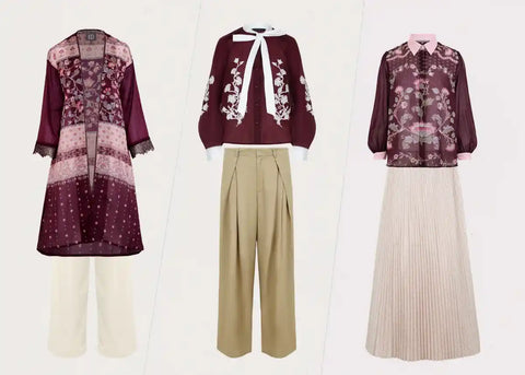 Warna Burgundy Cocok dengan Warna Apa