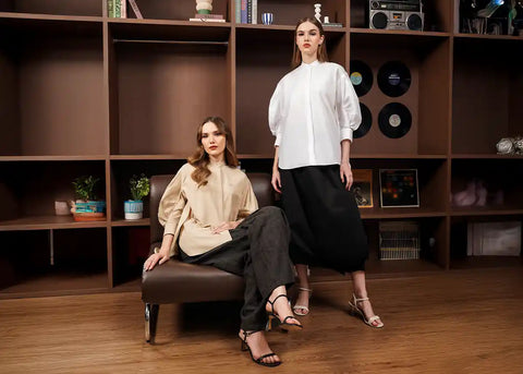 Baju Basic Wanita Benang Jarum 
