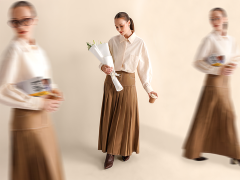 OOTD Baju Cokelat Wanita 