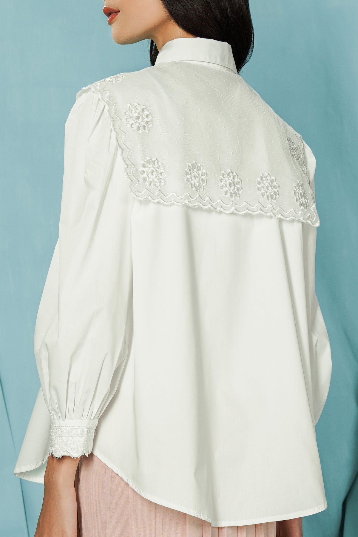 Dayla Lace Shirt - White