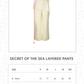 Secret Of The Sea Layered Pants - Ivory