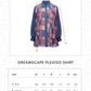 Dreamscape Pleated Shirt - Malibu