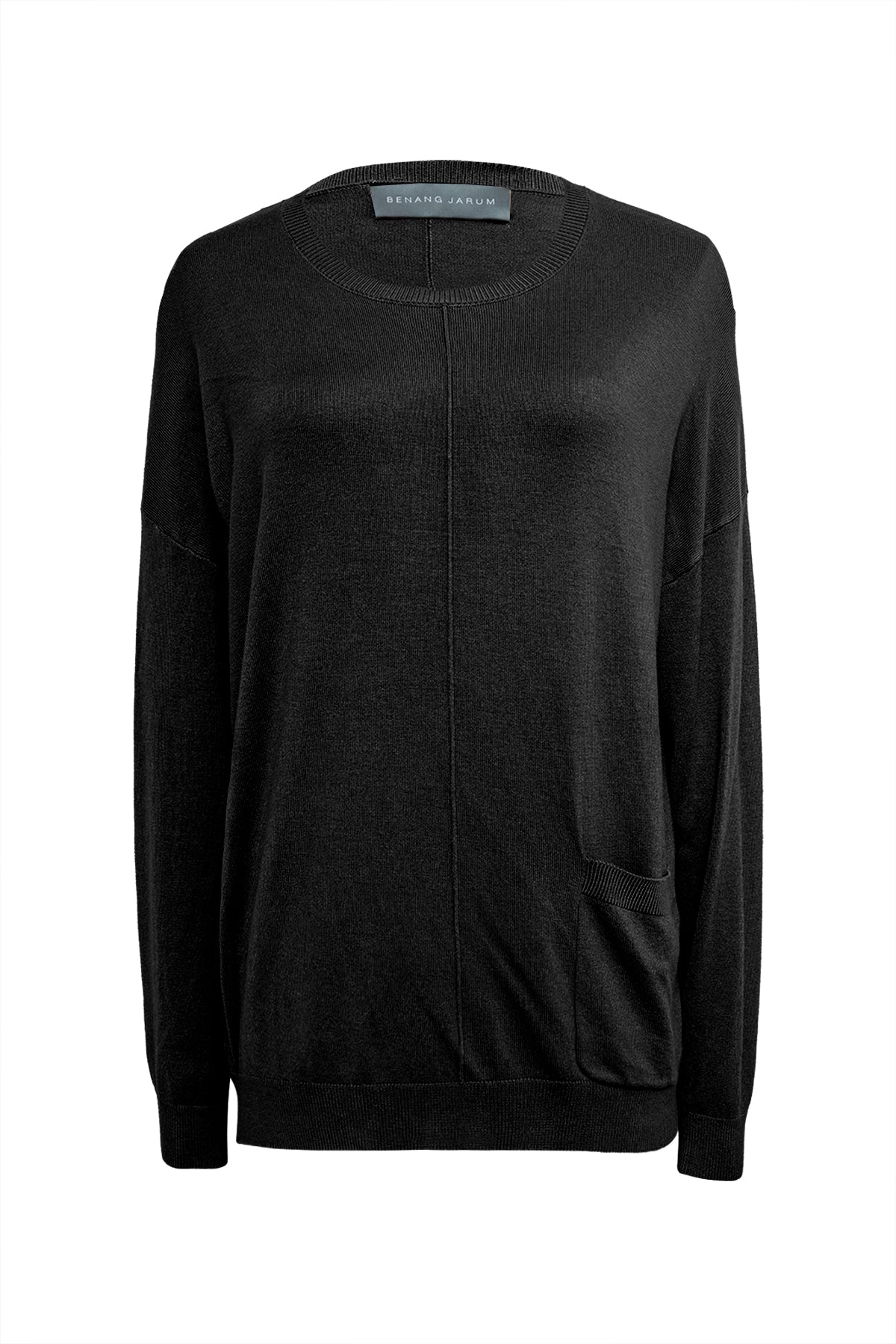 Extra Fine Knitwear Pocket - Black