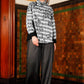 Amona Mix Fabric Shirt - Black