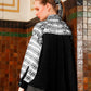 Amona Mix Fabric Shirt - Black