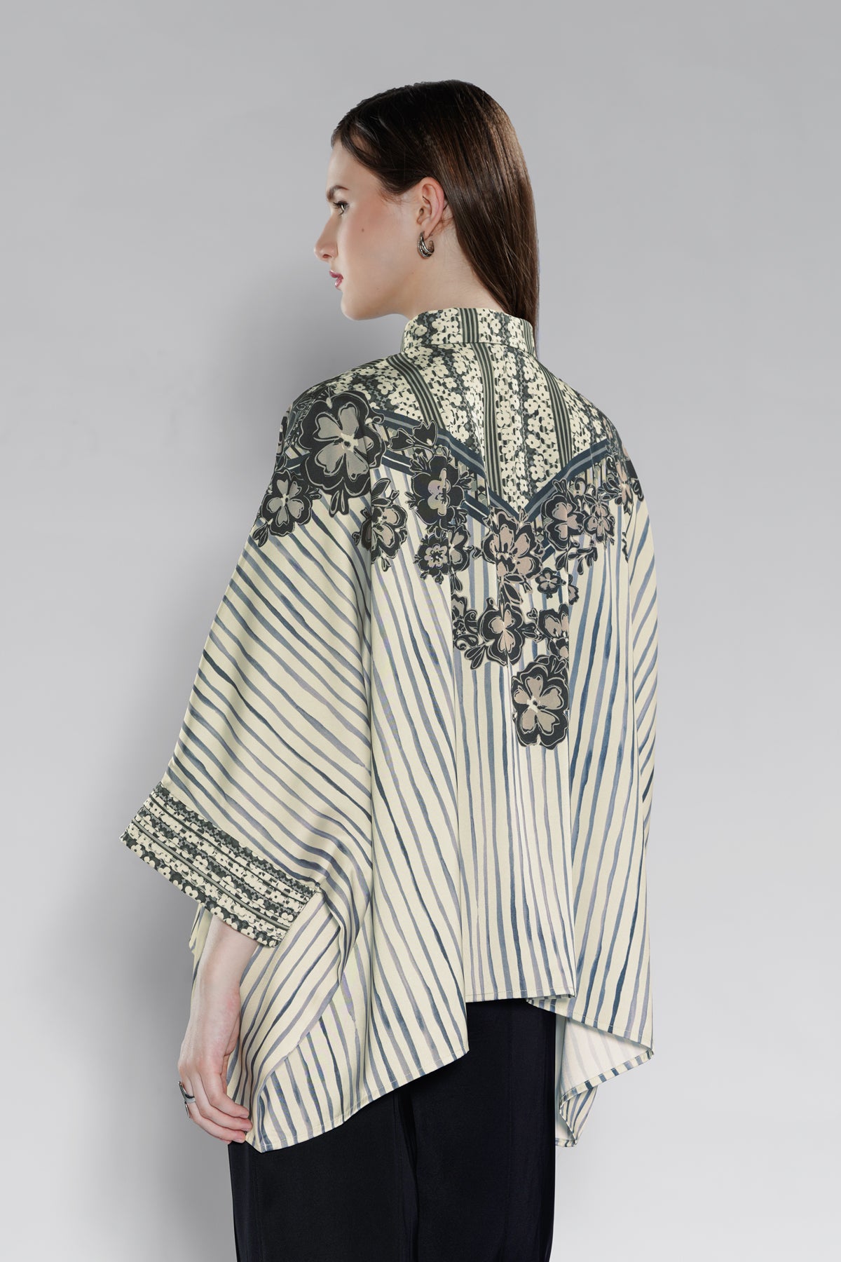 Adara Batwing Shirt - Caviar