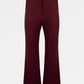 Adea Kick Flare Pants - Maroon