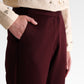 Adea Kick Flare Pants - Maroon