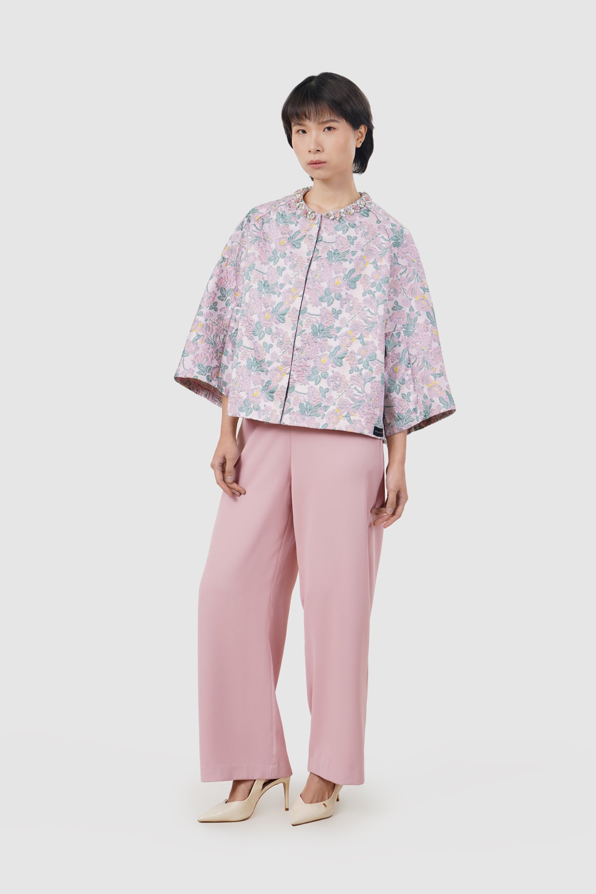 Ainsley Jacquard Shirt - Rose