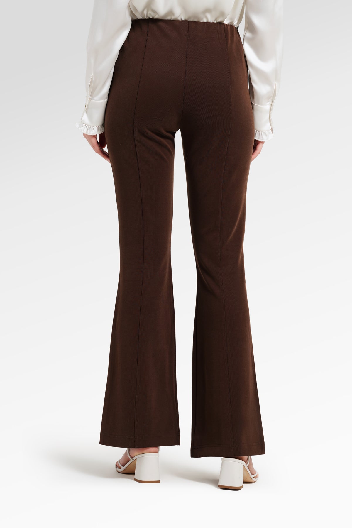 Alba Flare Pants - Brown