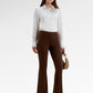 Alba Flare Pants - Brown