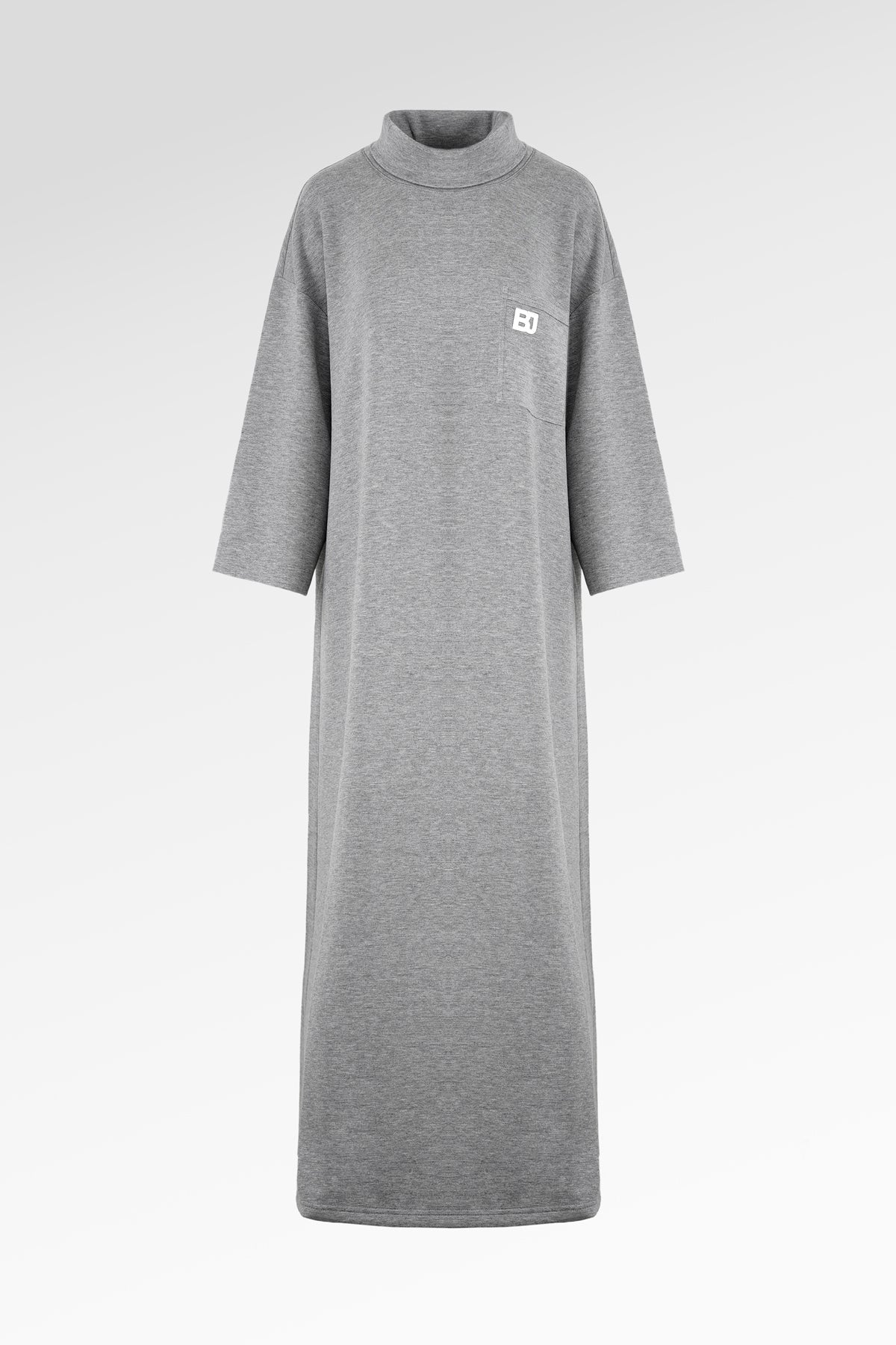 Alessa Turtleneck Dress - Gray