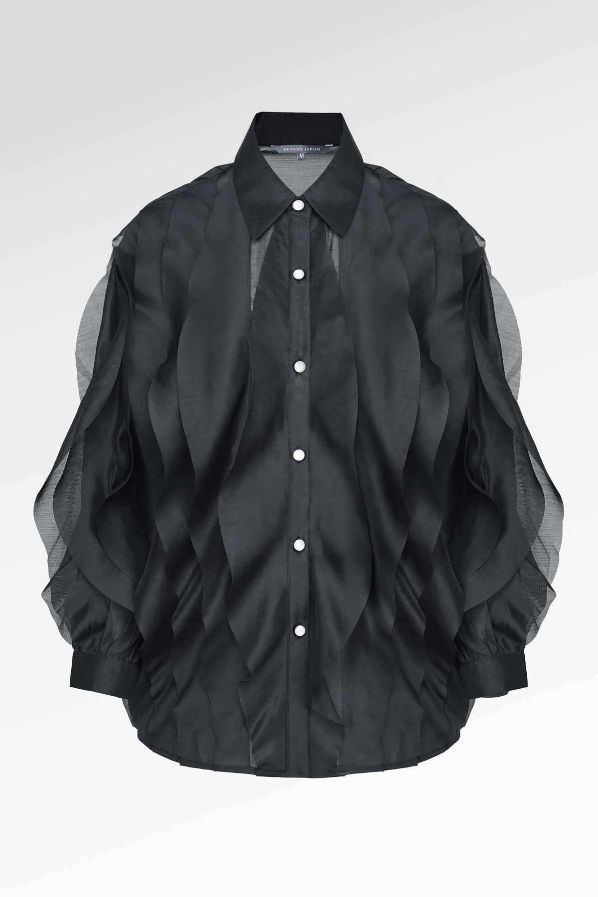 Alessia Ruffle Blouse - Black
