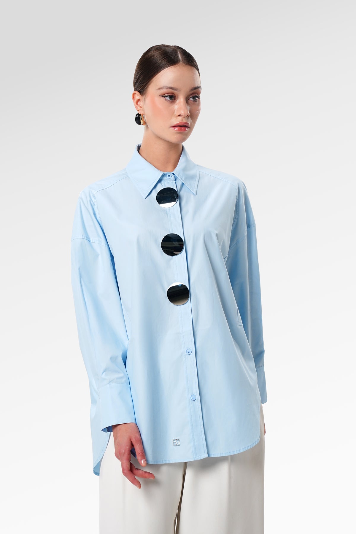 Allison Oversize Shirt - Blue