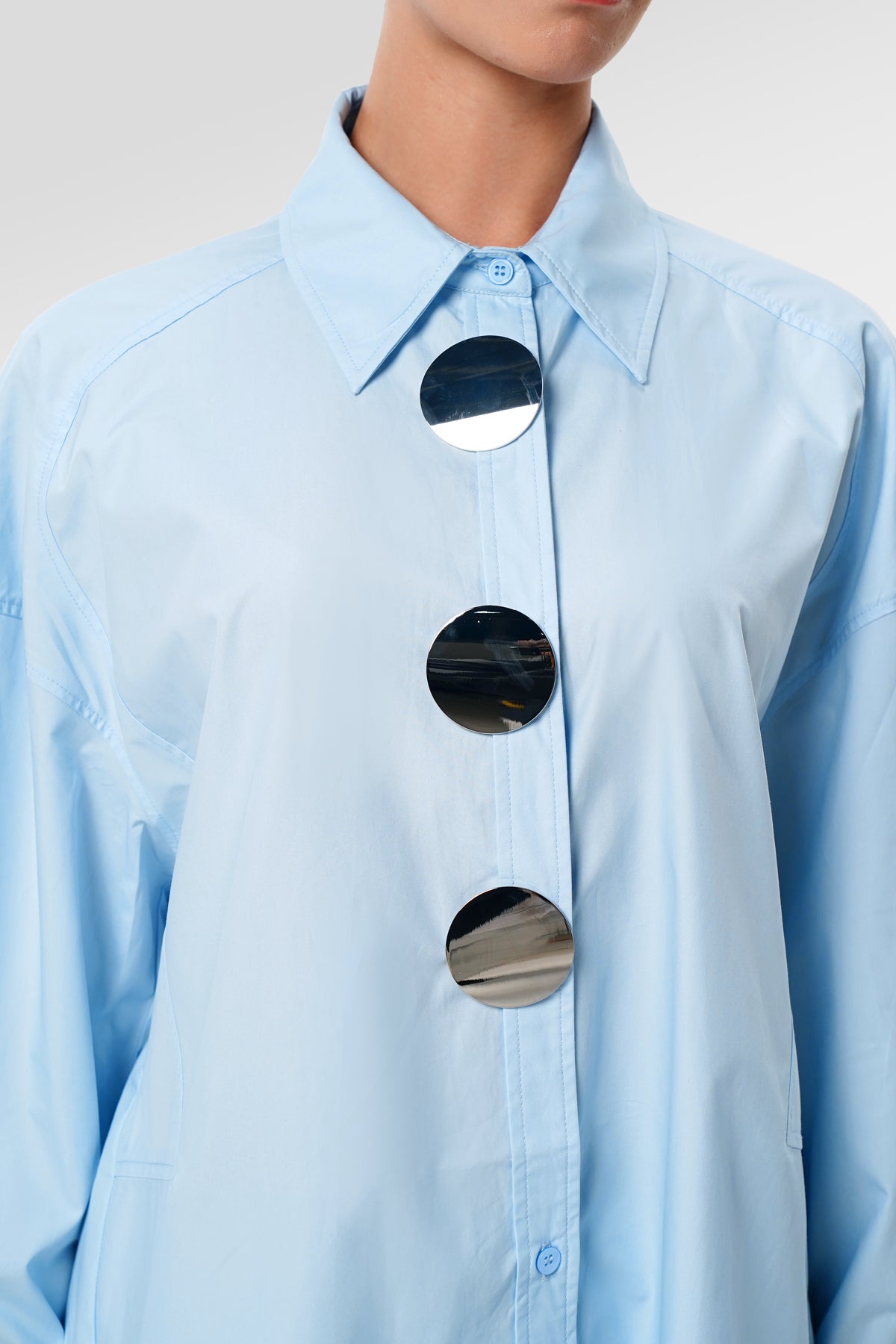 Allison Oversize Shirt - Blue