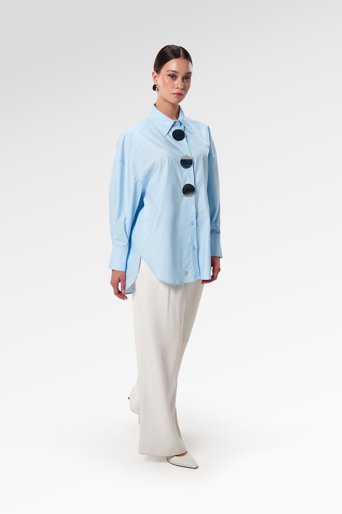 Allison Oversize Shirt - Blue