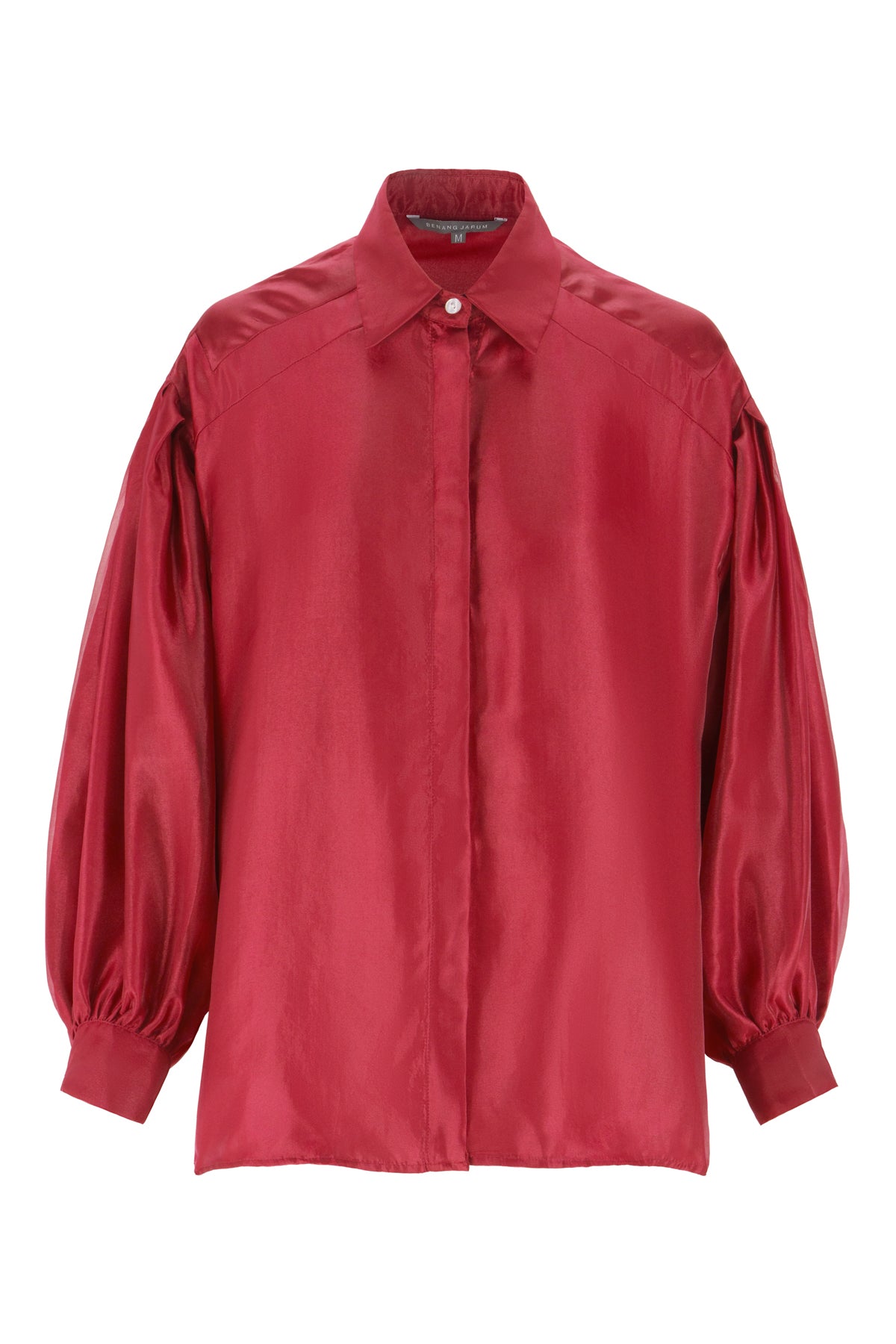 Alma Puffy Shirt - Maroon