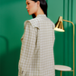 Amara Plaid Shirt - Beige