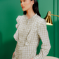 Amara Plaid Shirt - Beige