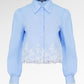 Amber Crop Shirt - Blue