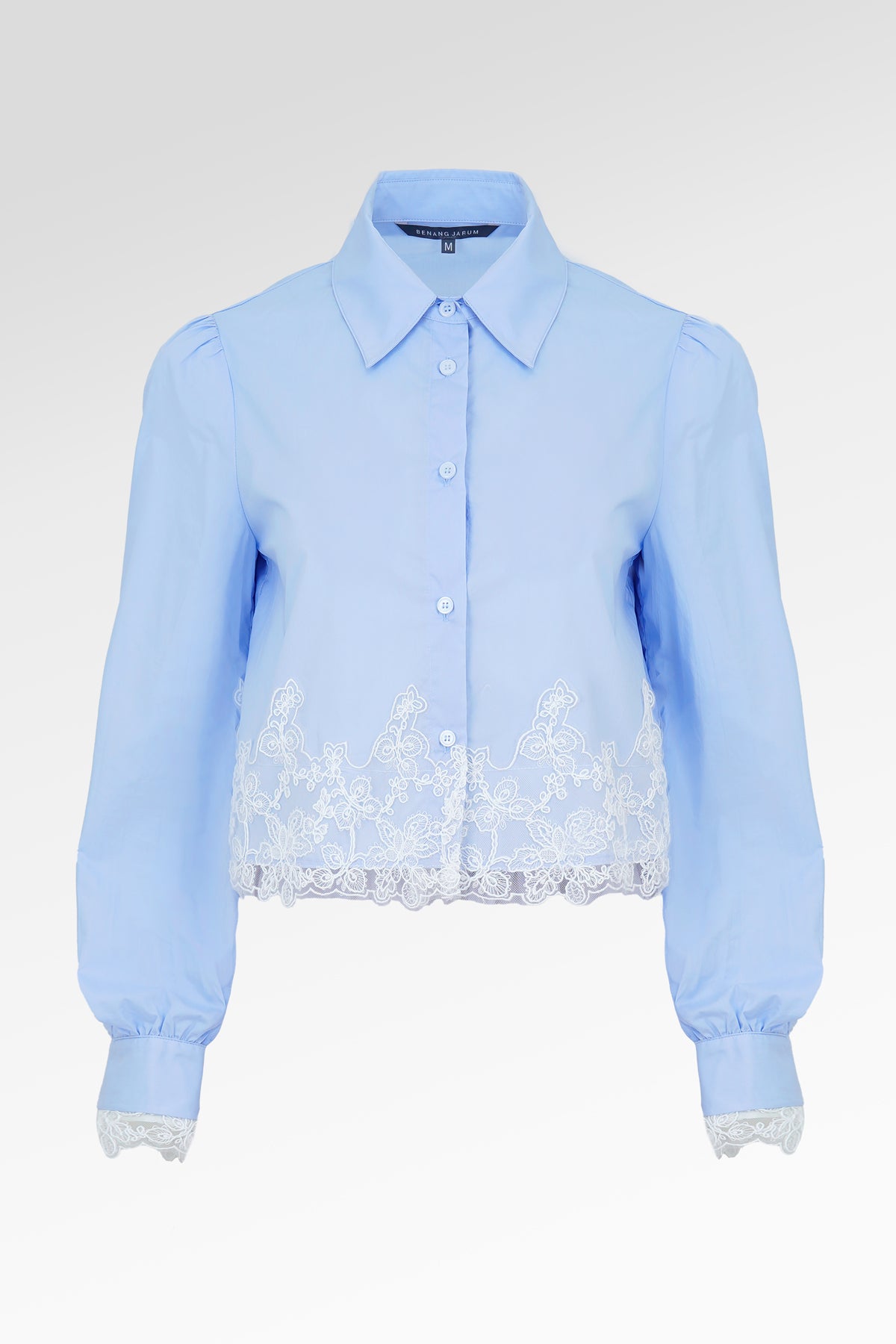 Amber Crop Shirt - Blue