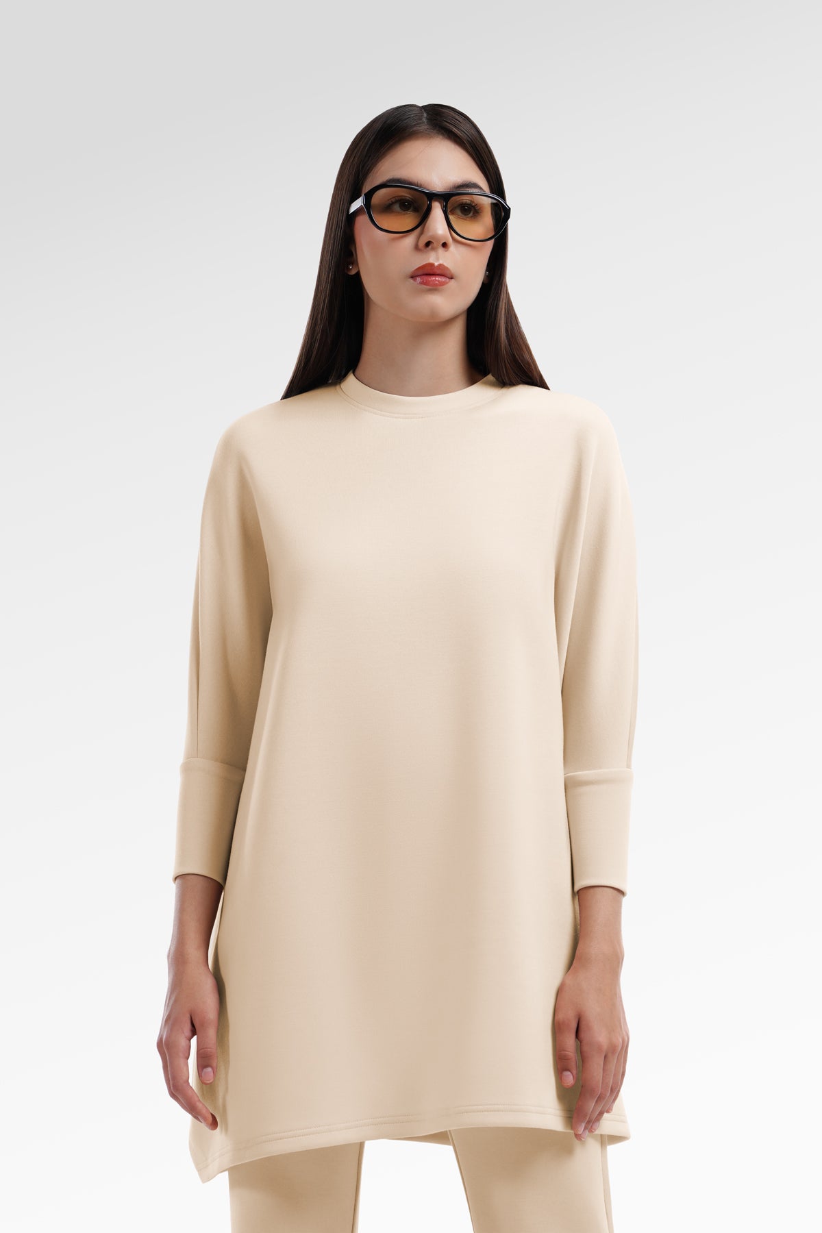 Amberlyn Batwing Top - Vanilla