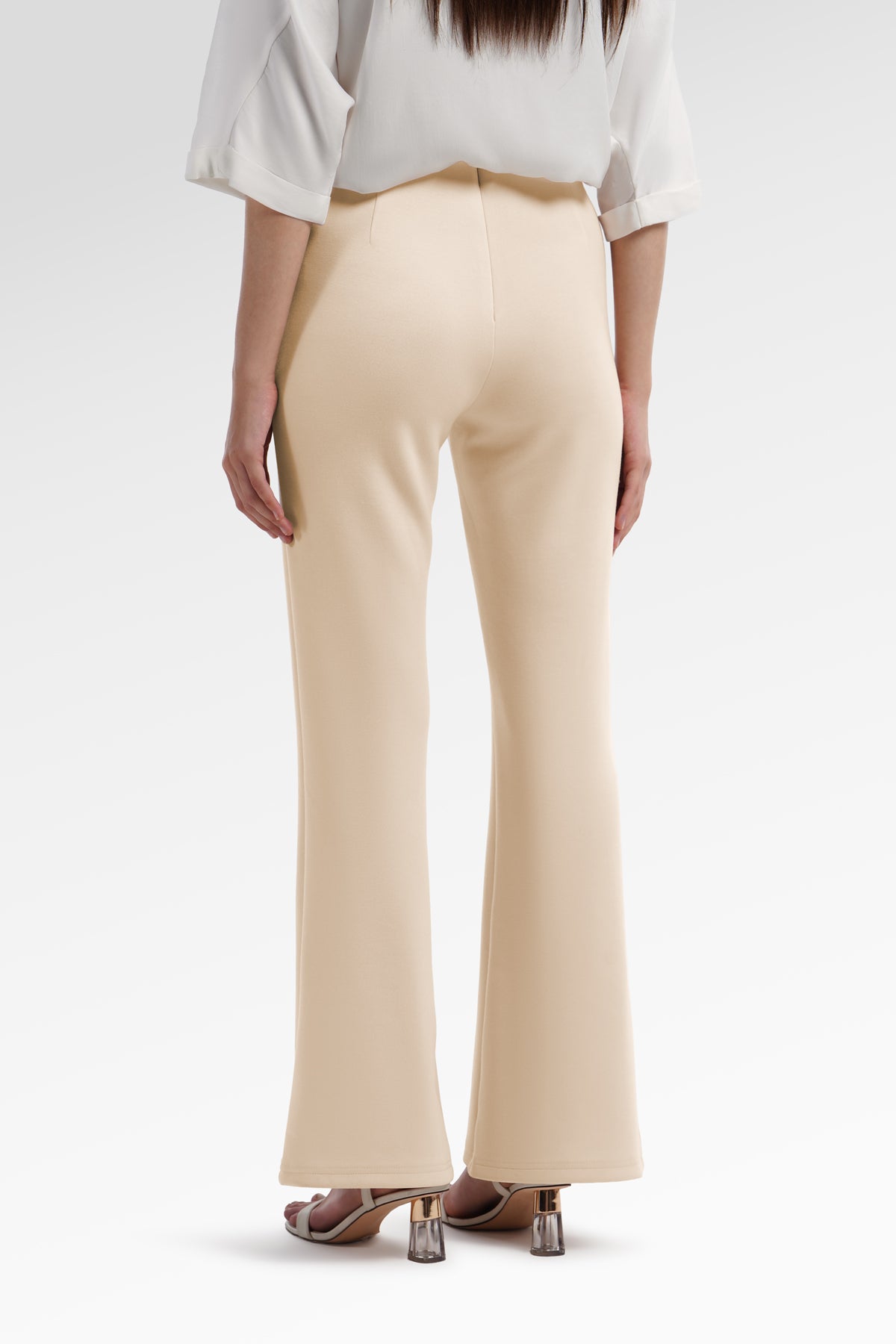 Amberlyn Bootcut Pants - Vanilla
