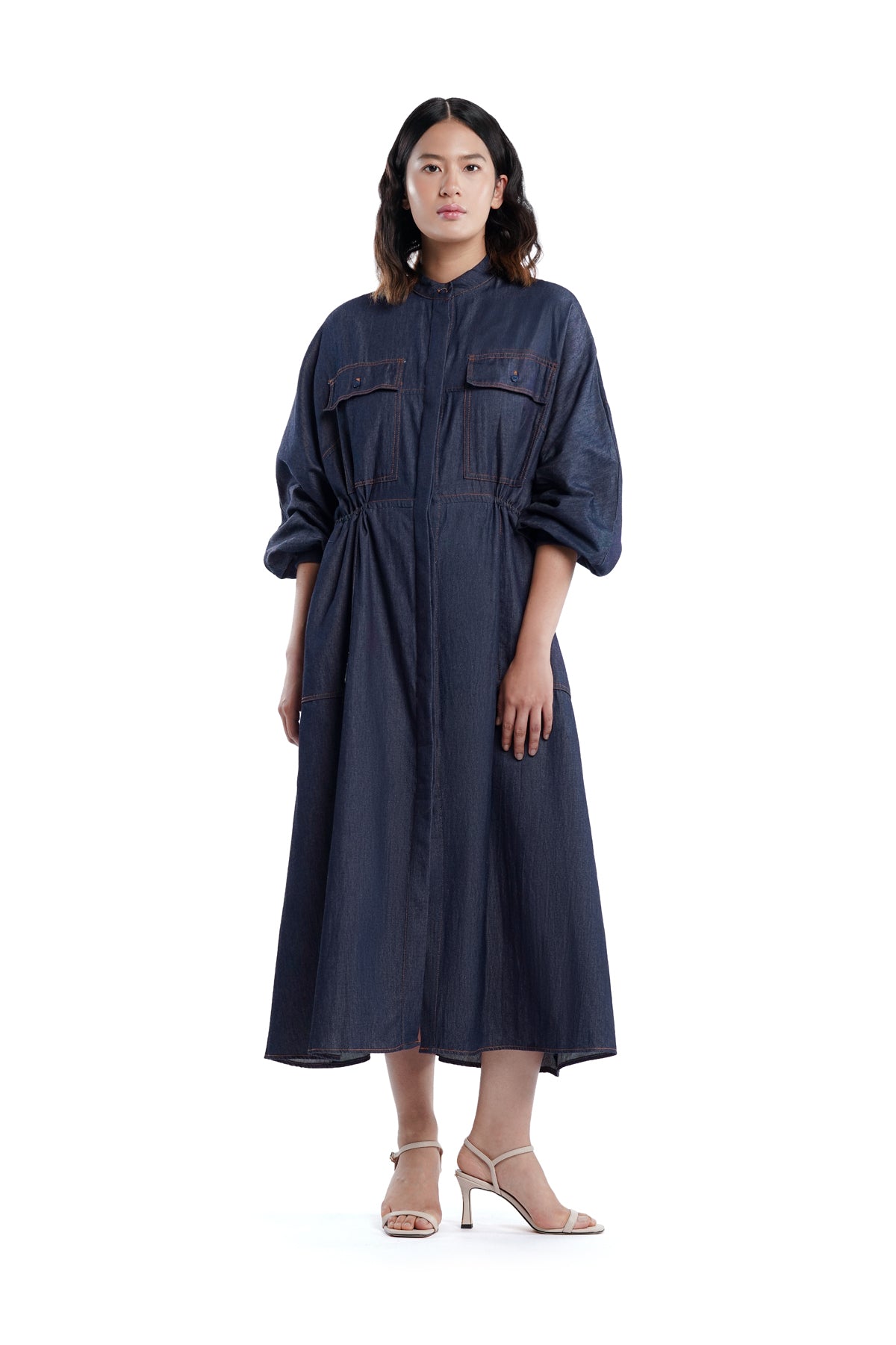 Annabeth Denim Dress - Navy