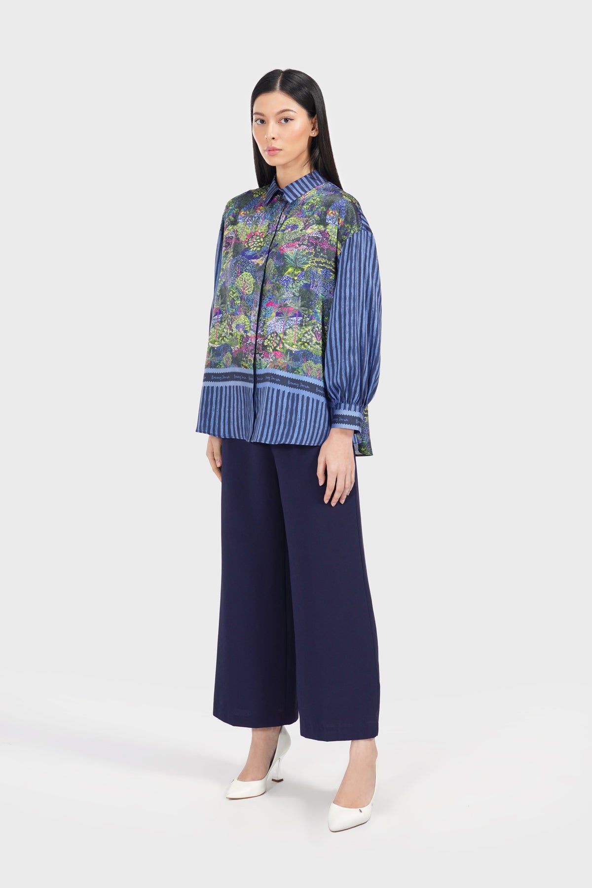 Art De La Nature Basic Shirt - Navy