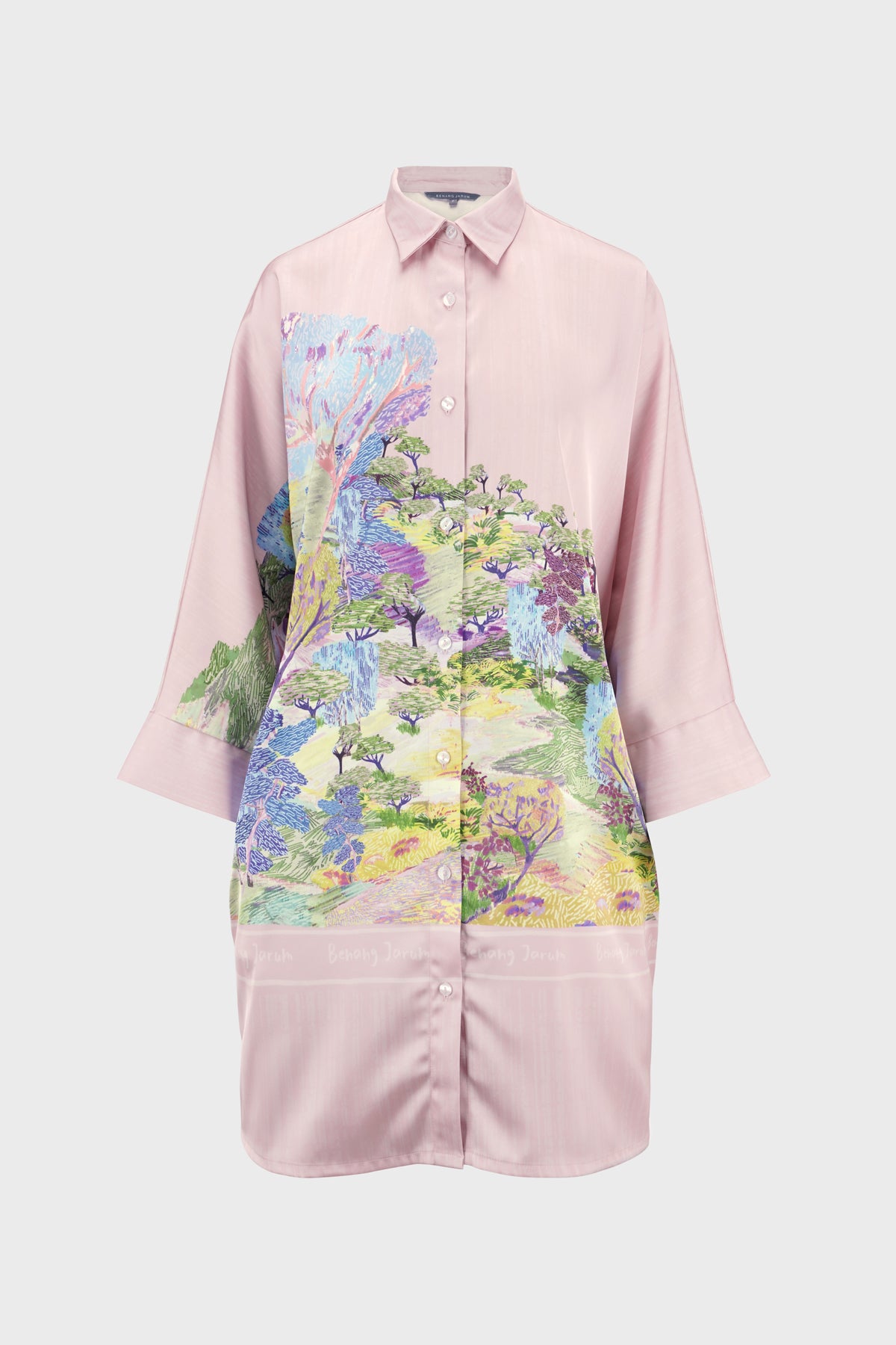 Art De La Nature Oversized Tunic - Pink