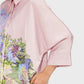 Art De La Nature Oversized Tunic - Pink