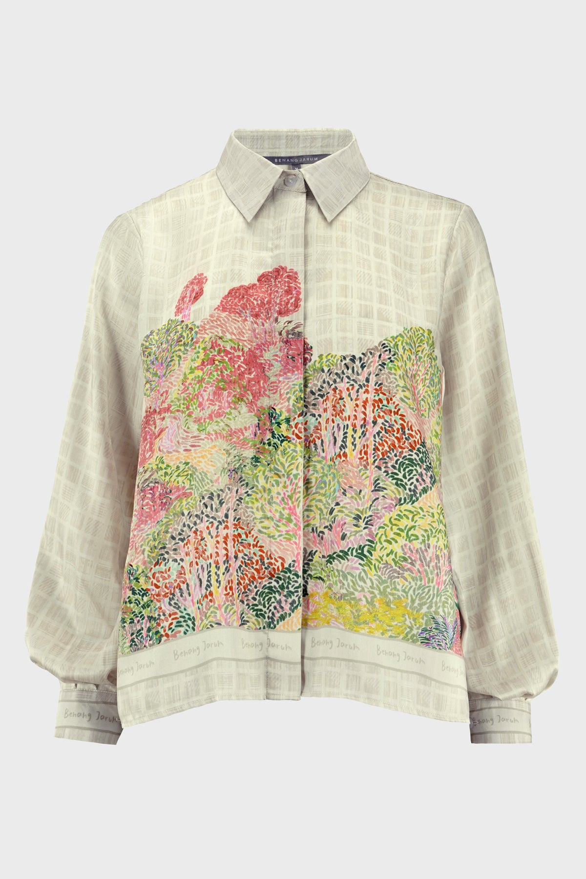 Art De La Nature Pleated Shirt - Sage