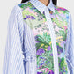 Art De La Nature Shirt Dress - Blue