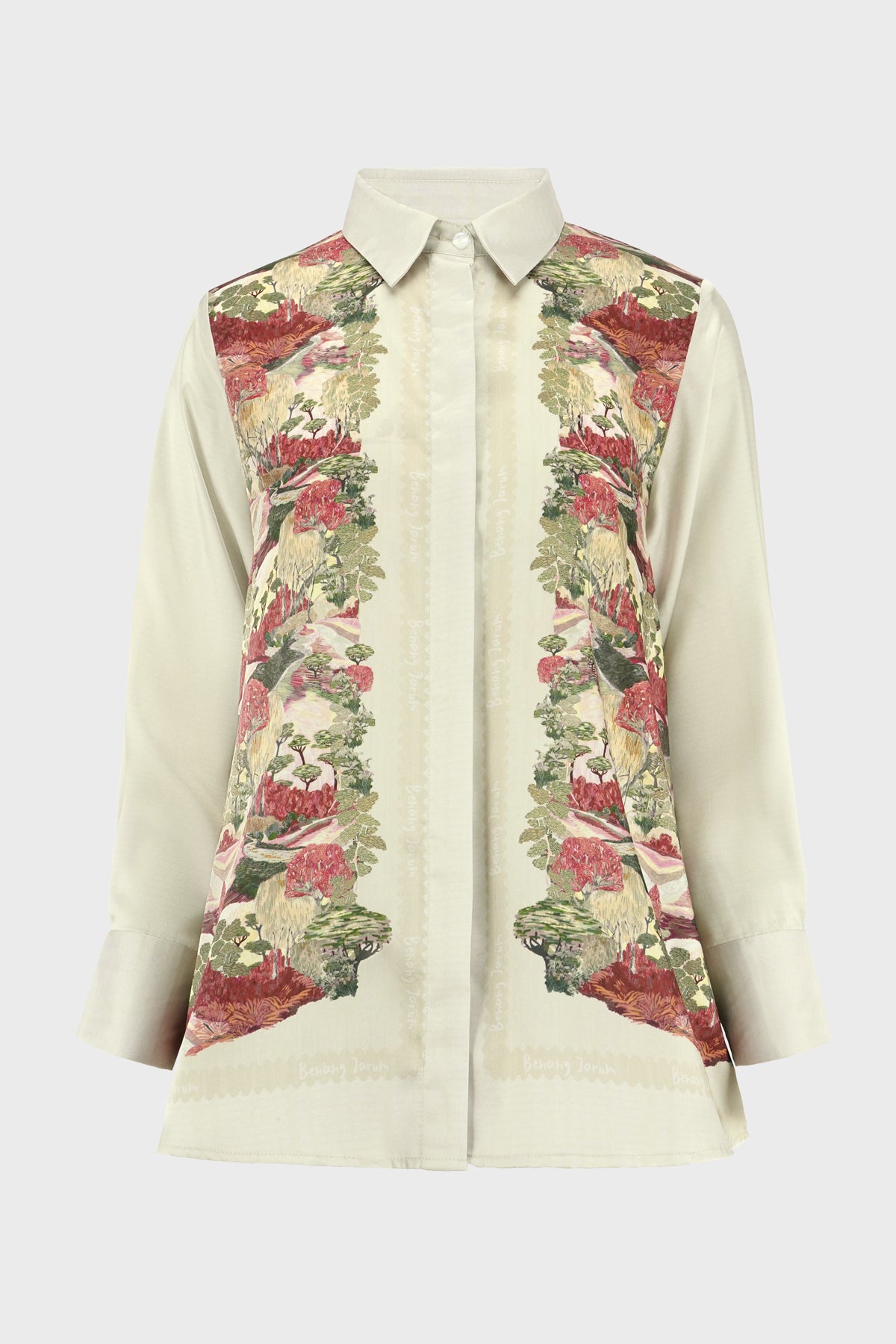 Art De La Nature Yoke Shirt - Sage