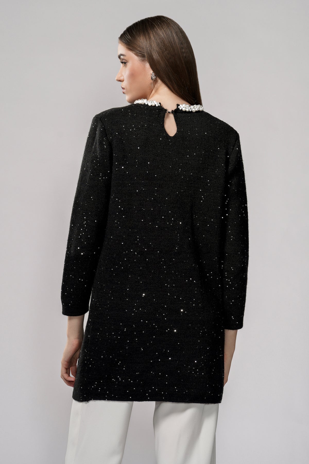 Aubree Knit Tunic - Black