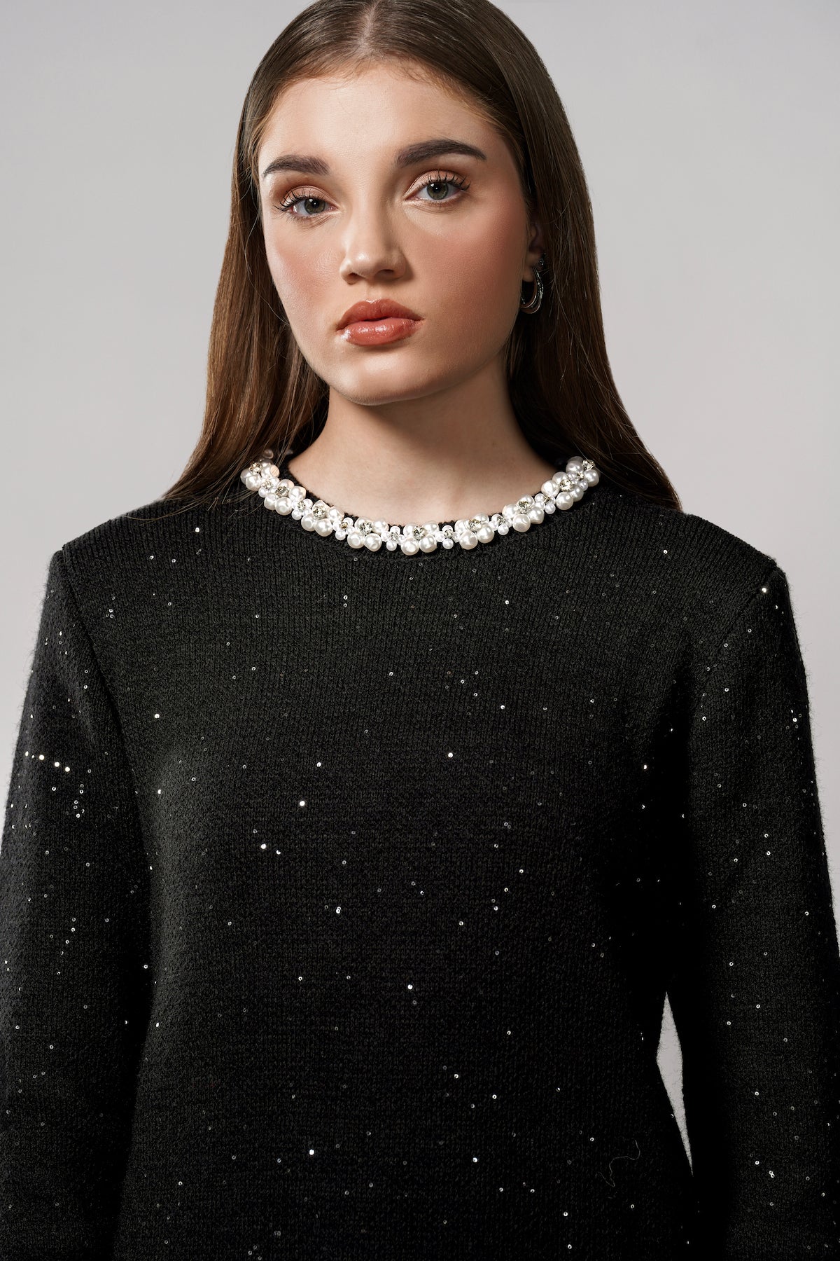 Aubree Knit Tunic - Black
