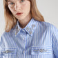 Ava Beaded Shirt - Blue