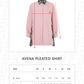 Avena Pleated Shirt - Clover