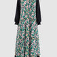 Avena Pleats Dress - Garden