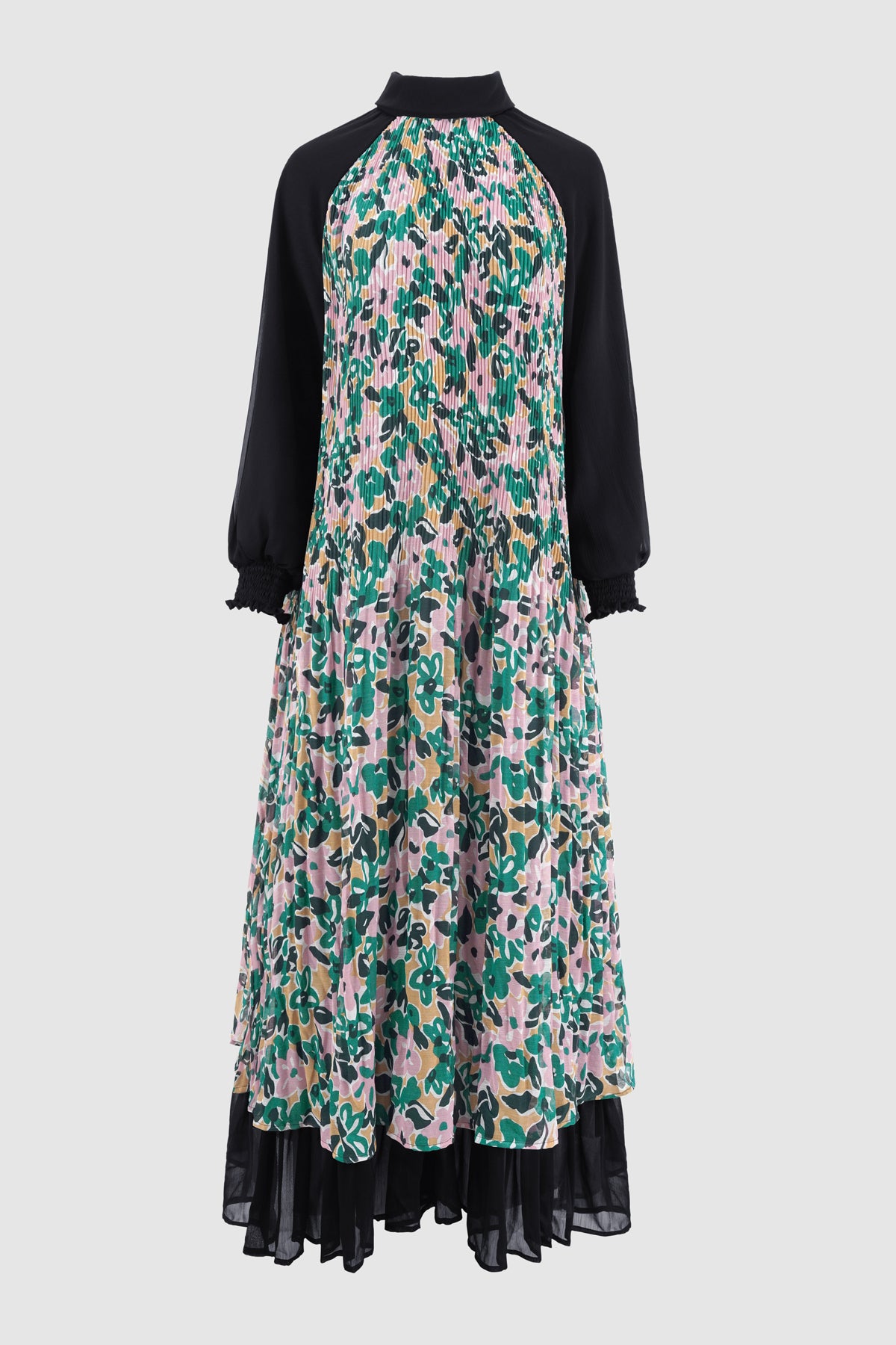 Avena Pleats Dress - Garden