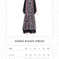 Avena Pleats Dress - Caviar