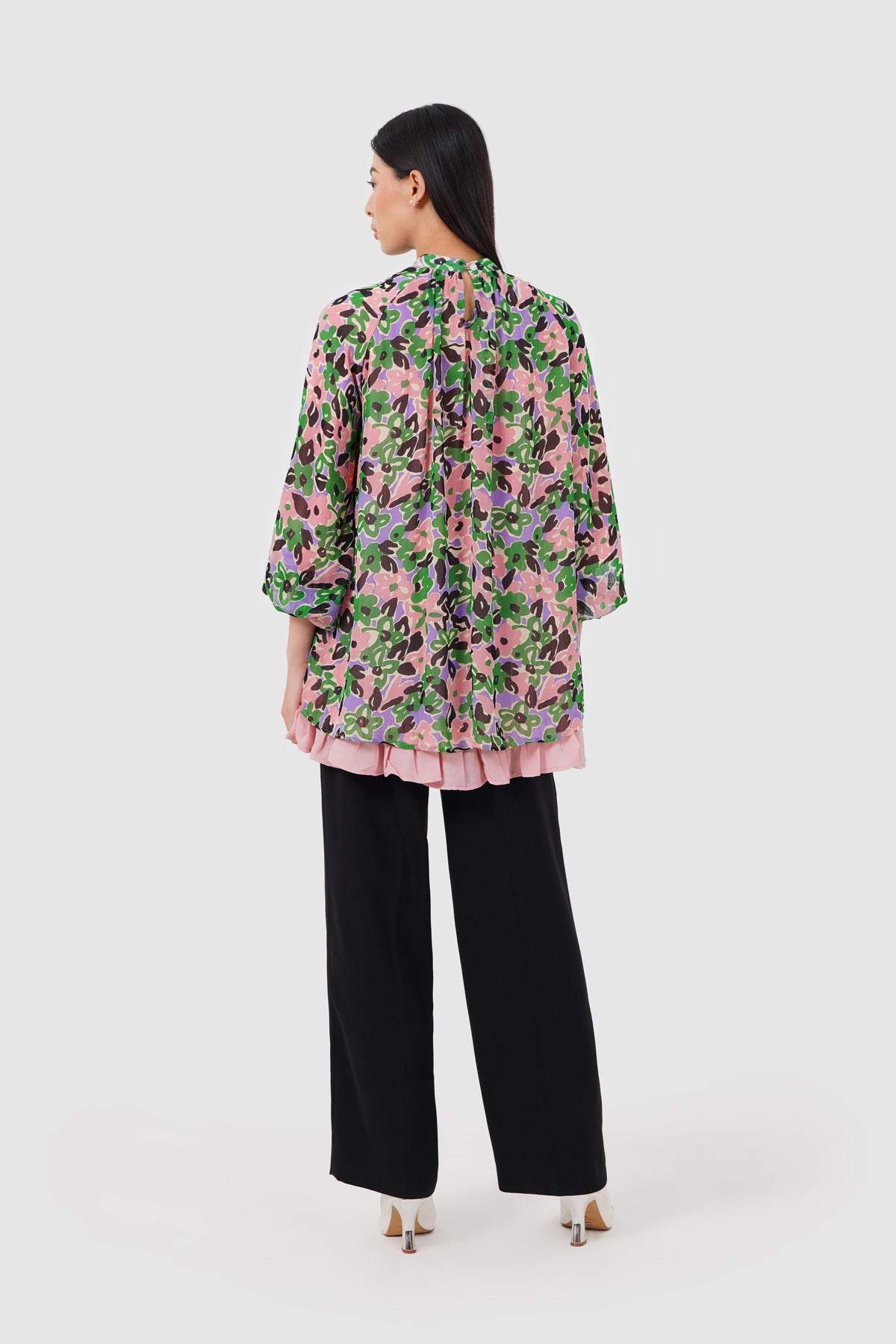 Avena Raglan Blouse - Clover