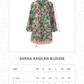 Avena Raglan Blouse - Clover