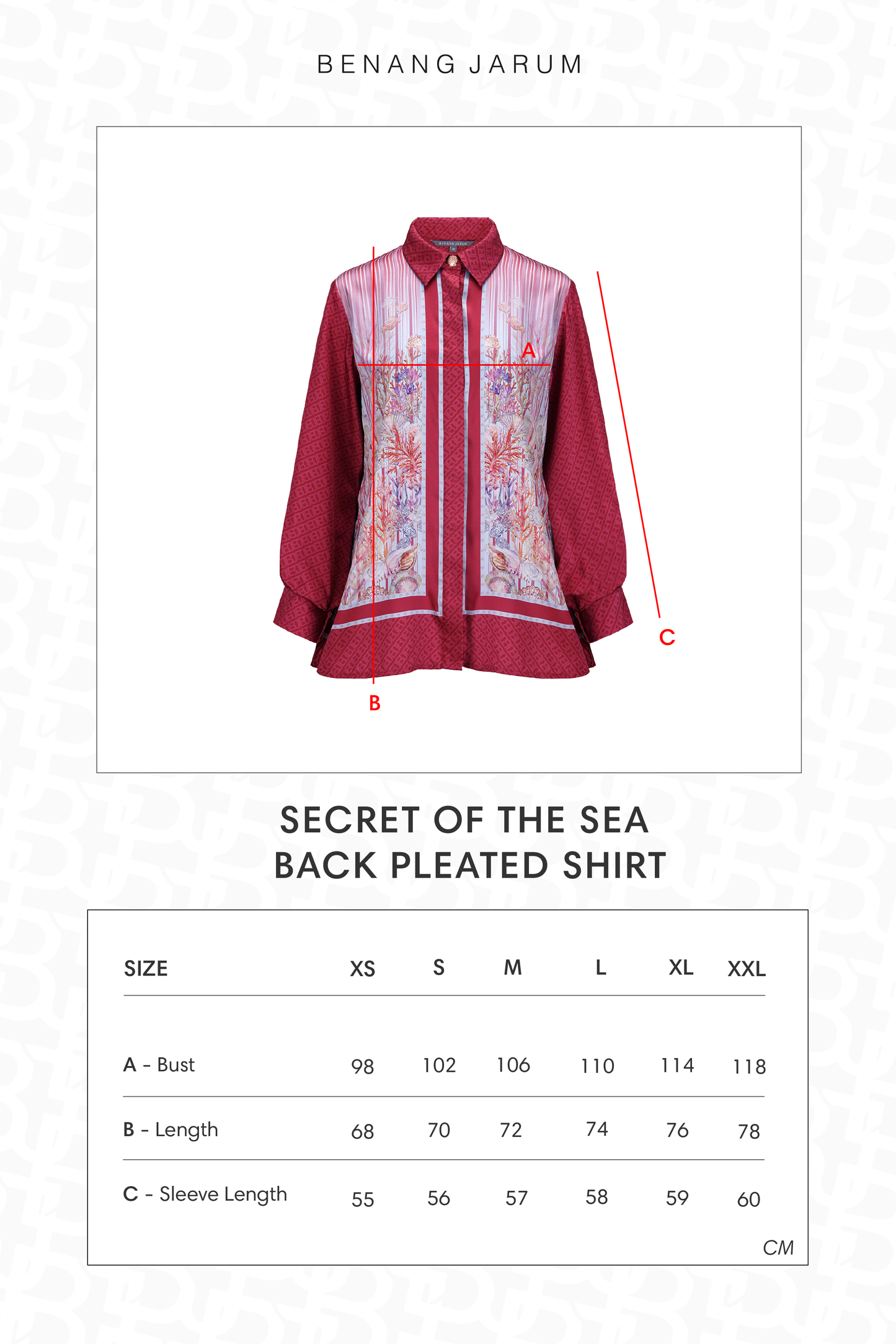Secret Of The Sea Back Pleated Shirt - Starfish