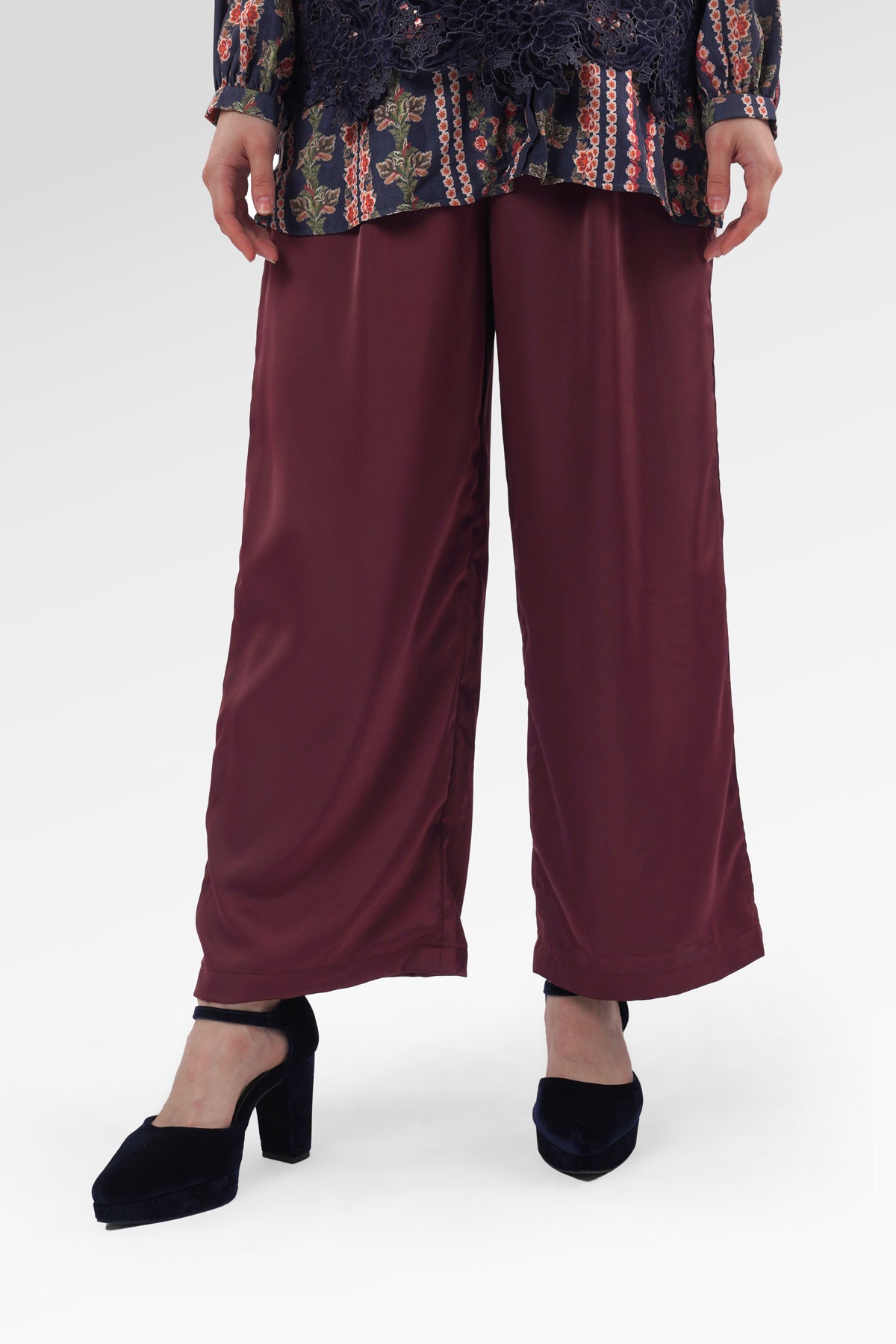 Basic Cullote Pants - Carnation