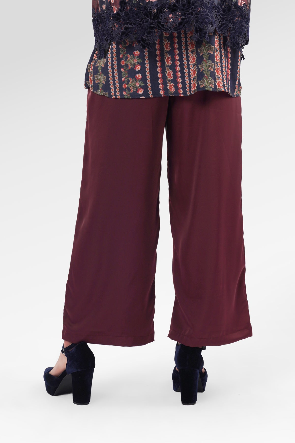 Basic Cullote Pants - Carnation
