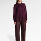 Basic Lace Sweatshirt - Berry